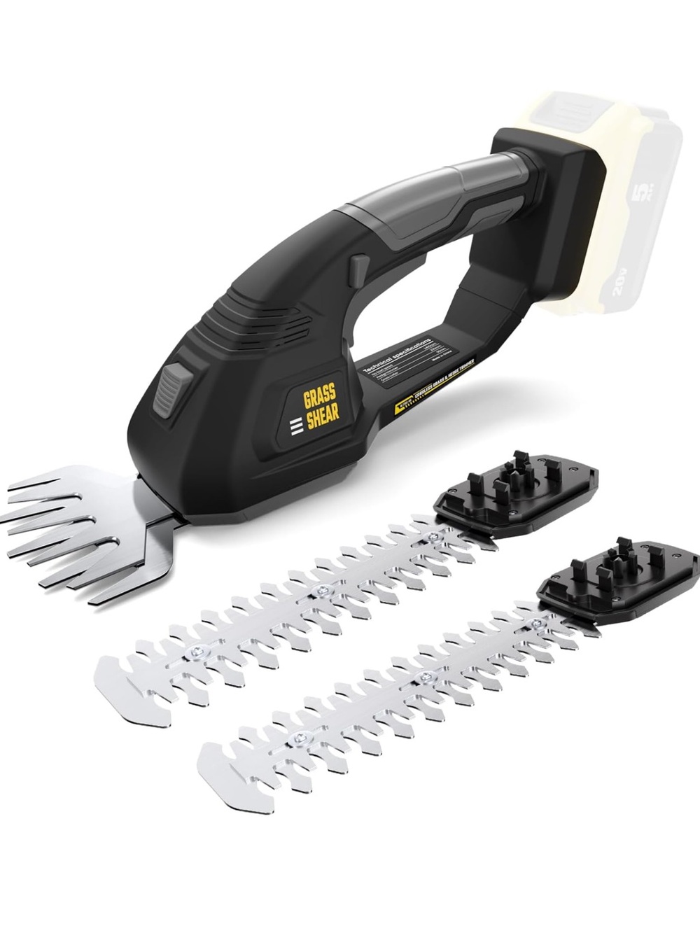 Cordless Hedge Trimmer 2 in 1 grass shear
